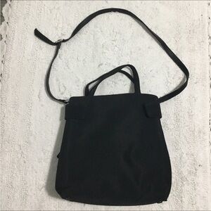 EUC J. Jill Black Business Laptop Tote With Detachable Crossbody Strap